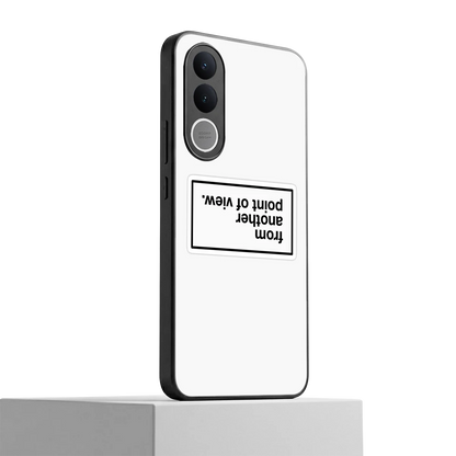 Point Of View White Edition vivo v70 fe mobile cover | shockproof glass phone case