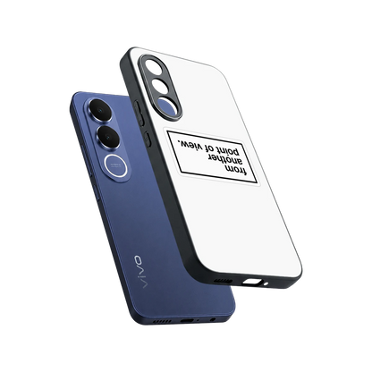 Point Of View White Edition sleek vivo v70 fe cover with tempered glass back and TPU edges