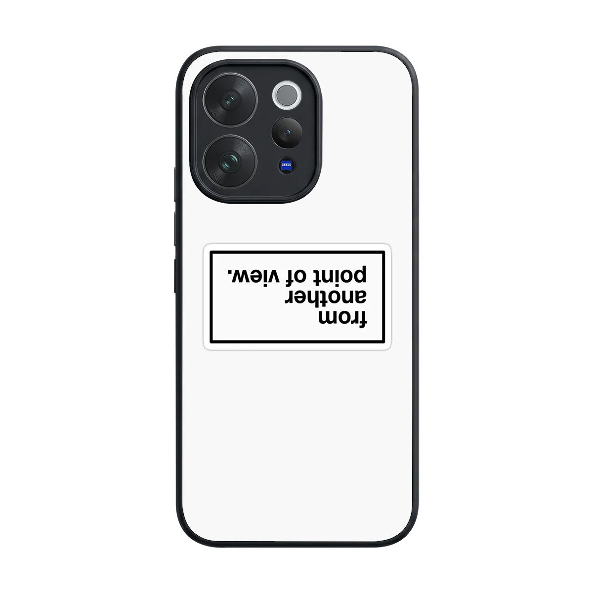 Point Of View White Edition back phone cover | glass case for vivo v70 elite