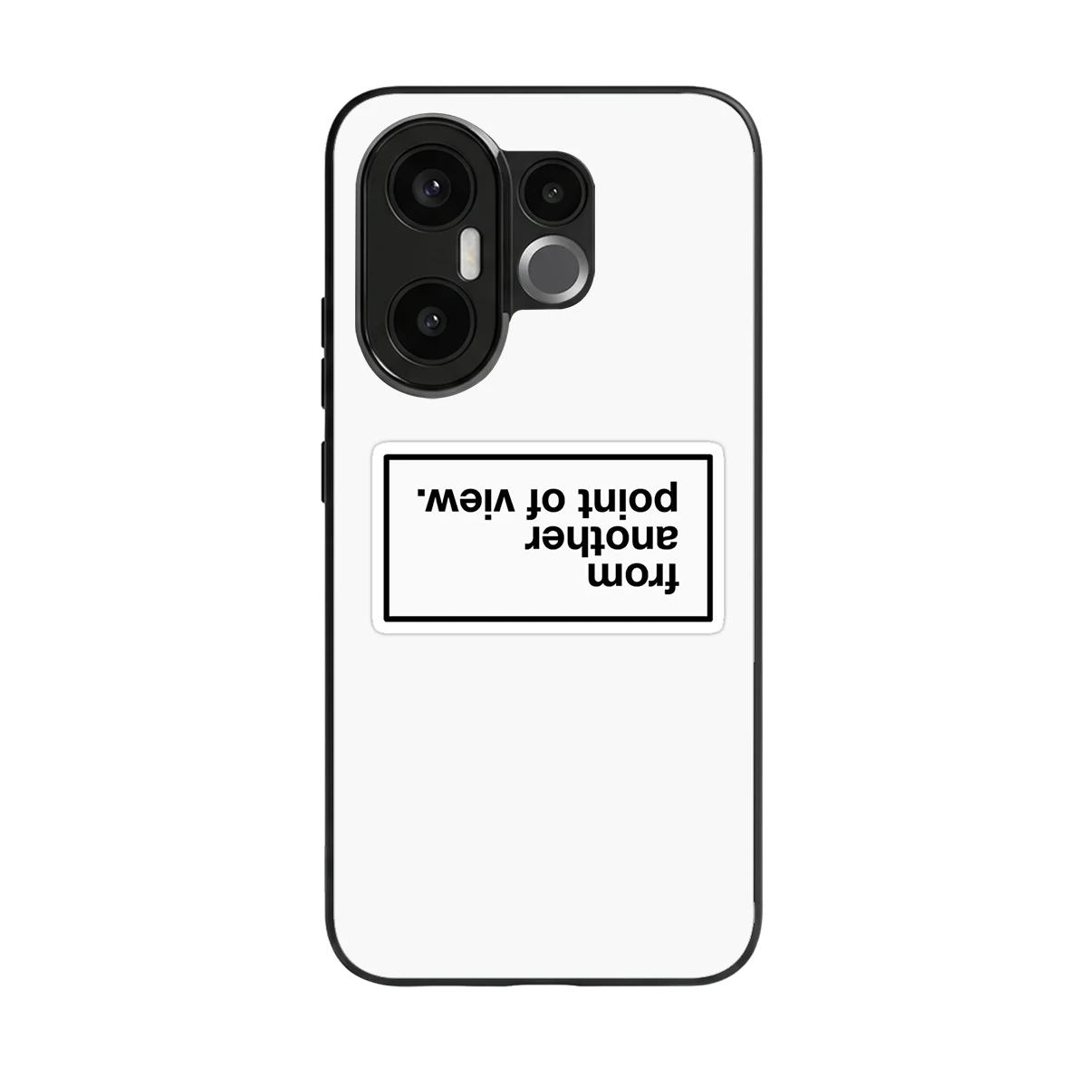 Point Of View White Edition back phone cover | glass case for vivo x200 fe