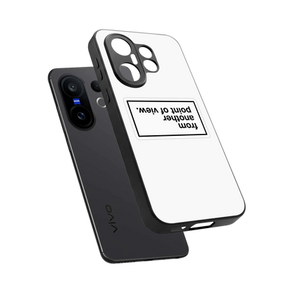 Point Of View White Edition sleek vivo x200 fe cover with tempered glass back and TPU edges