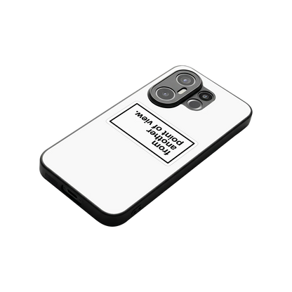 Point Of View White Edition stylish phone case for vivo x200 fe | glossy glass and slim fit
