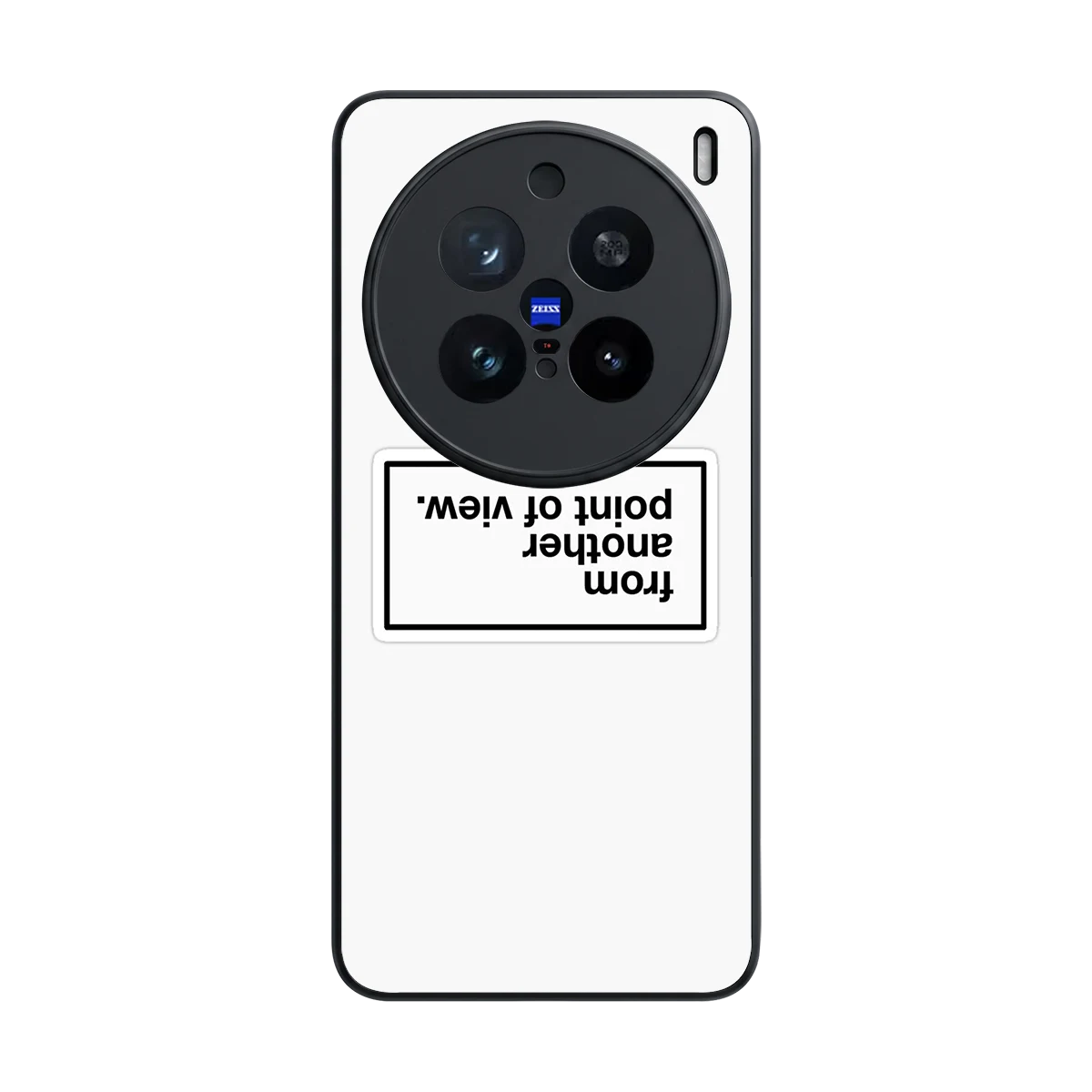 Point Of View White Edition back phone cover | glass case for vivo x200 pro