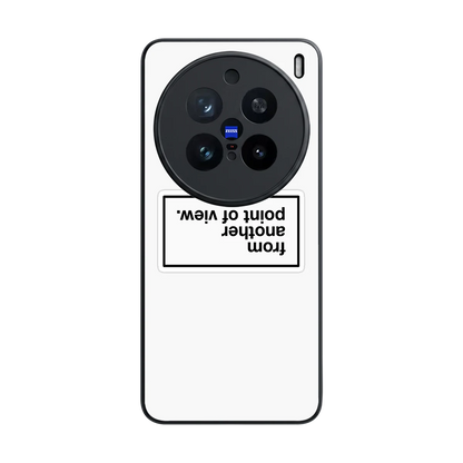 Point Of View White Edition back phone cover | glass case for vivo x200 pro
