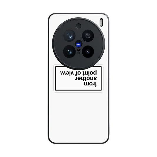 Point Of View White Edition back phone cover | glass case for vivo x200 pro