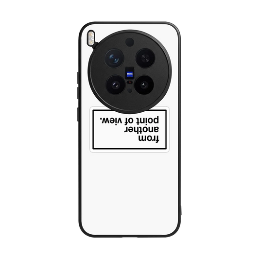 Point Of View White Edition back phone cover | glass case for vivo x300 pro