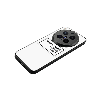 Point Of View White Edition stylish phone case for vivo x300 pro | glossy glass and slim fit