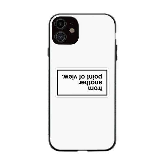Point Of View White Edition back phone cover | glass case for iphone 12