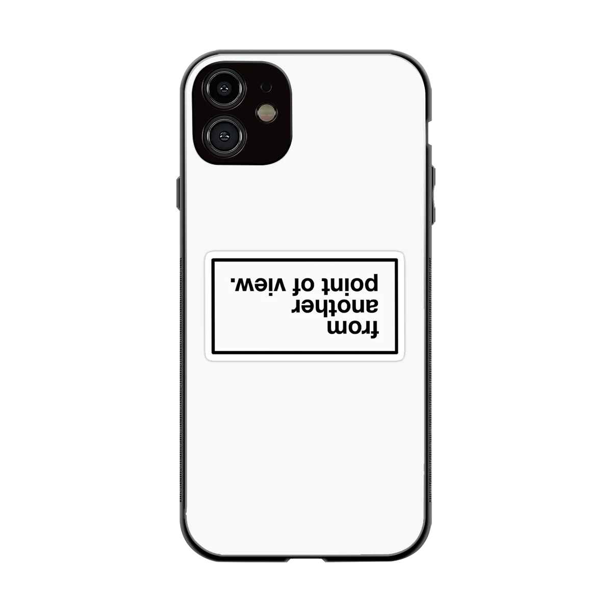 Point Of View White Edition back phone cover | glass case for iphone 11