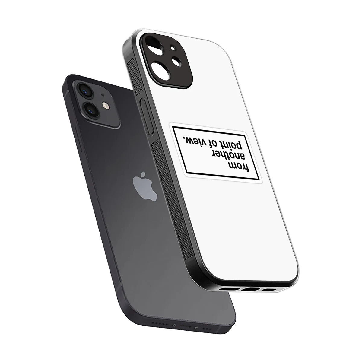 Point Of View White Edition sleek iphone 11 cover with tempered glass back and TPU edges