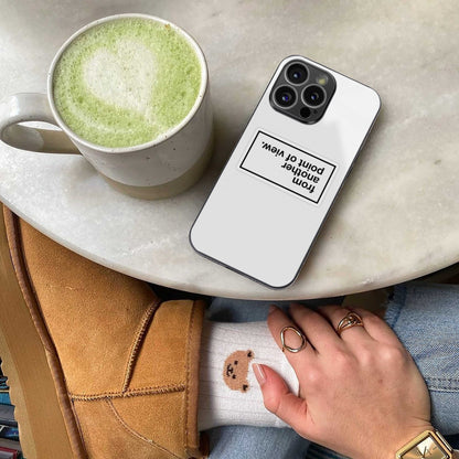 Point Of View White Edition Phone Case for Iphone 16 | Glass Case