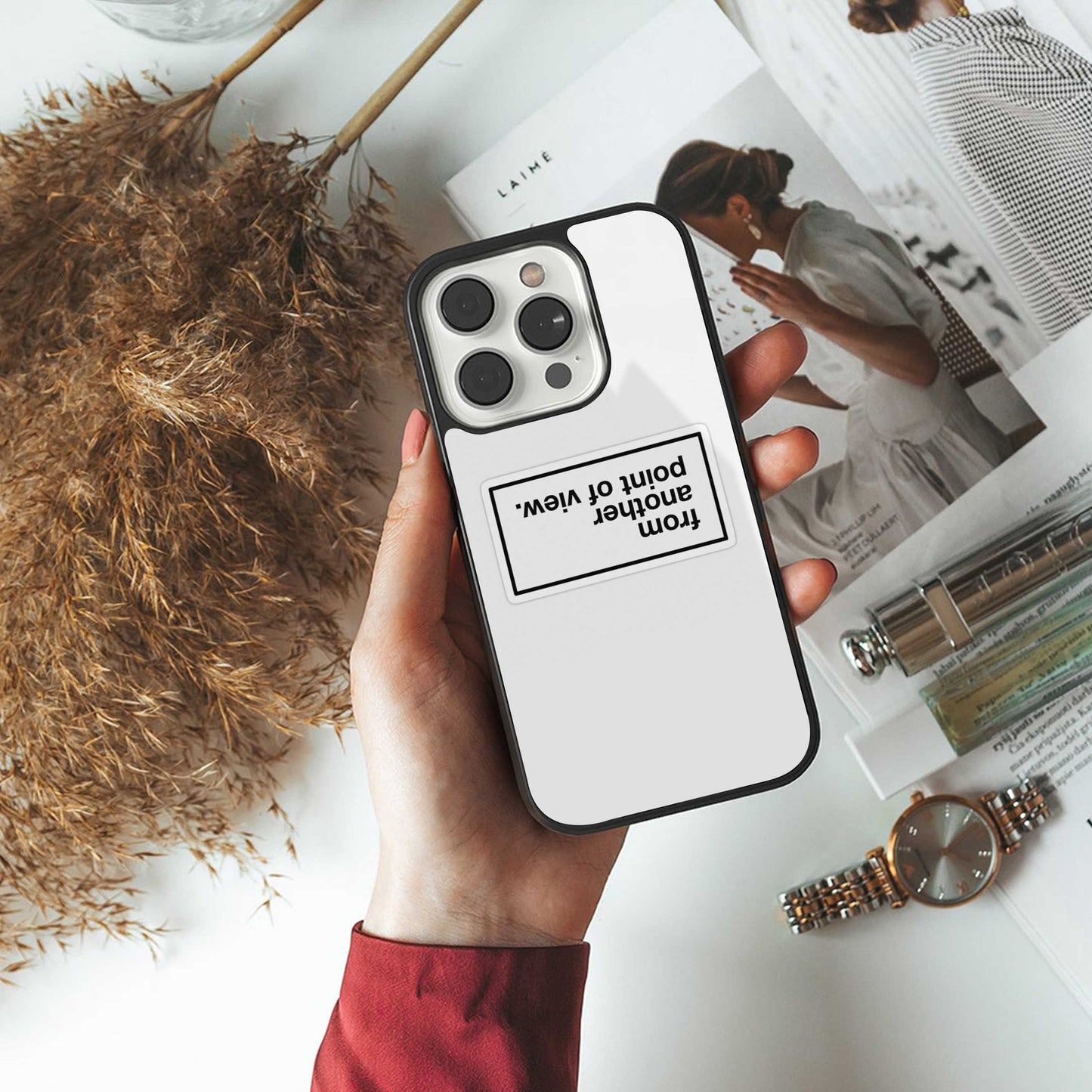 Point Of View White Edition Phone Case for Iphone 16 | Glass Case