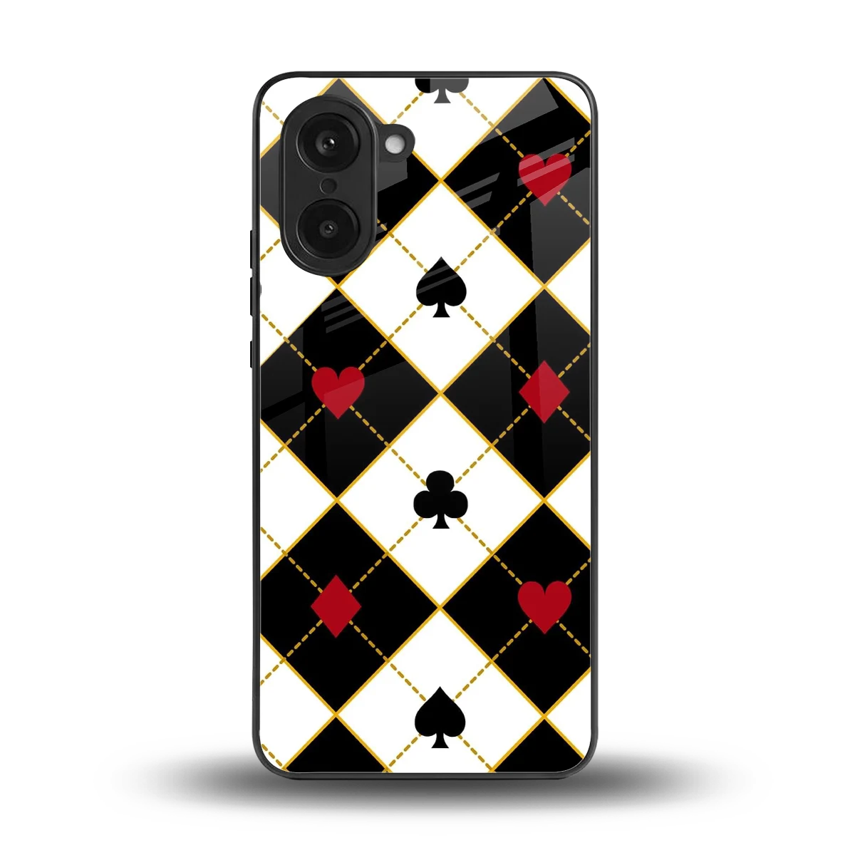 Poker Love back phone cover | glass case for oneplus nord ce5 5g
