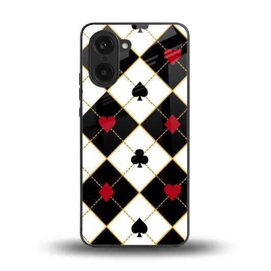 Poker Love back phone cover | glass case for oneplus nord ce5 5g