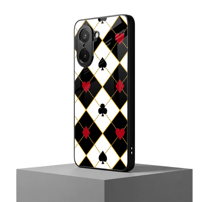 Poker Love oneplus nord ce5 5g mobile cover | shockproof glass phone case