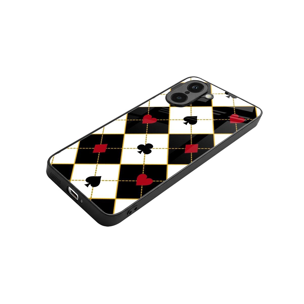 Poker Love stylish phone case for oneplus nord ce5 5g | glossy glass and slim fit