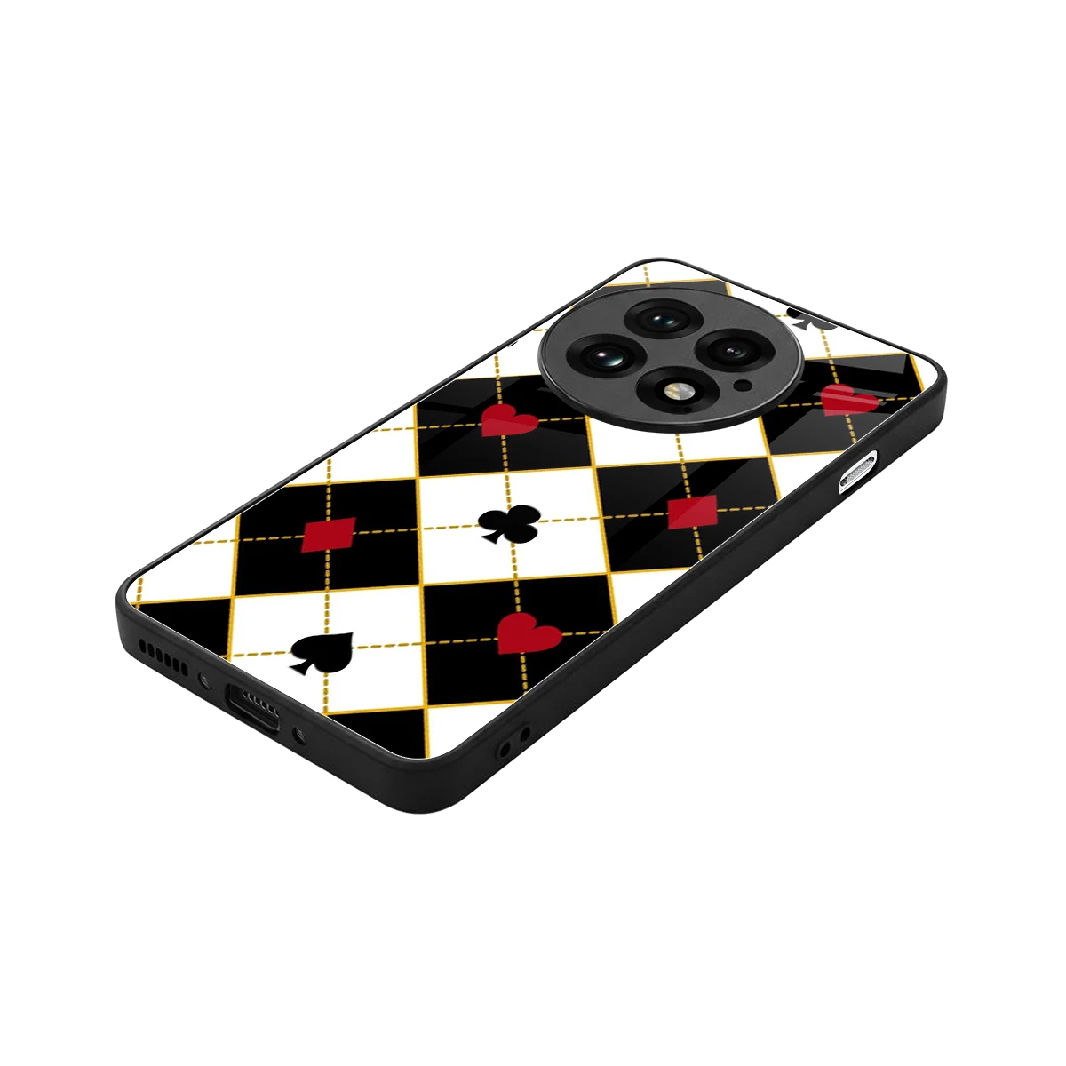 Poker Love stylish phone case for oneplus 13 | glossy glass and slim fit
