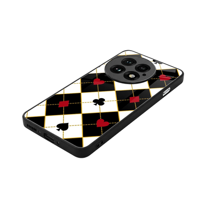 Poker Love stylish phone case for oneplus 13 | glossy glass and slim fit