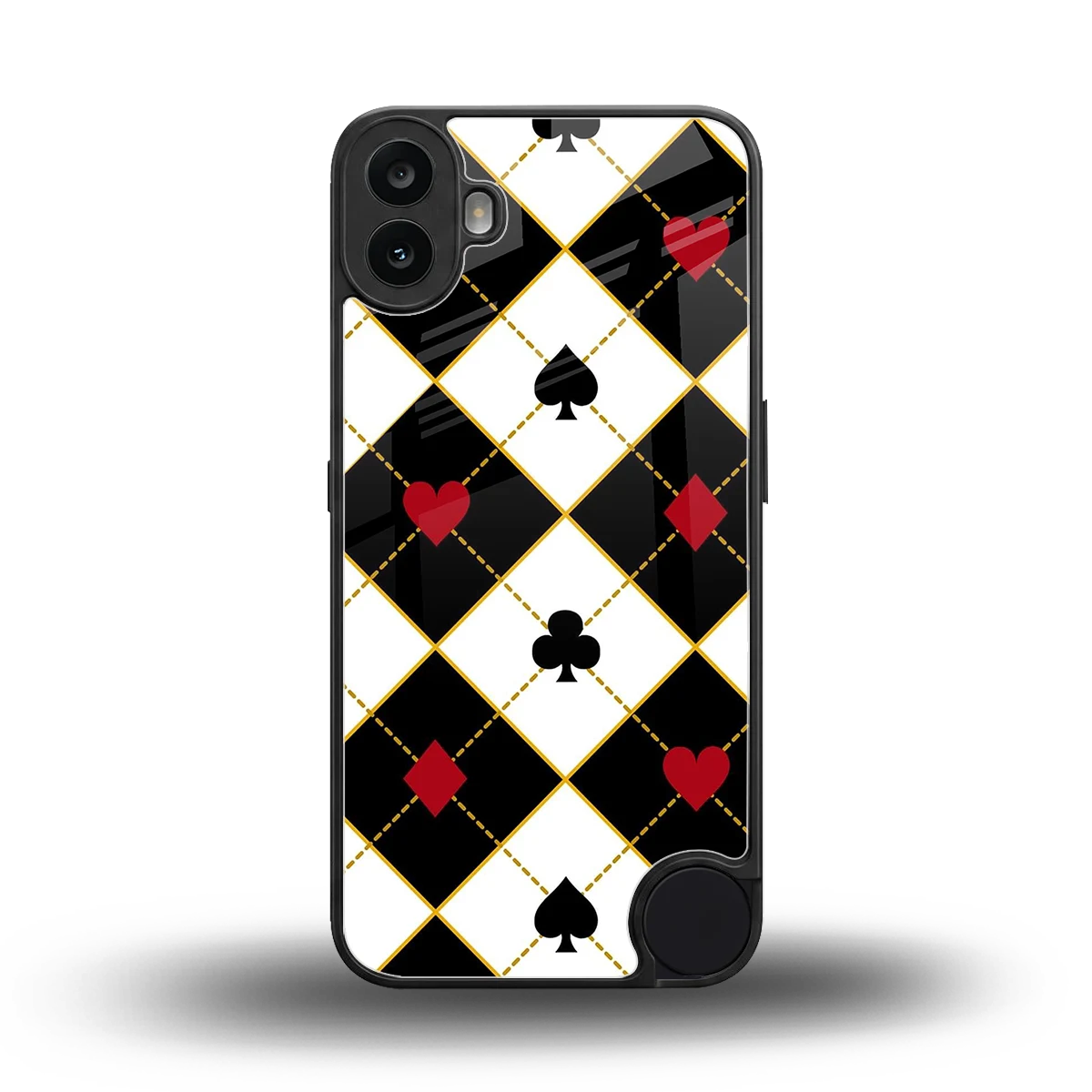 Poker Love back phone cover | glass case for cmf nothing phone 1