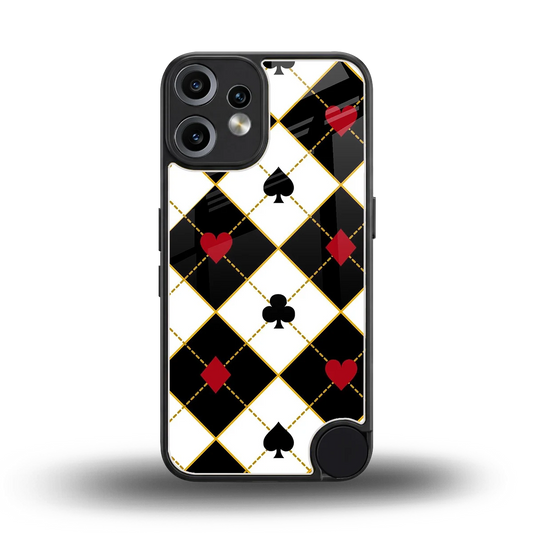 Poker Love back phone cover | glass case for cmf nothing phone 2 pro