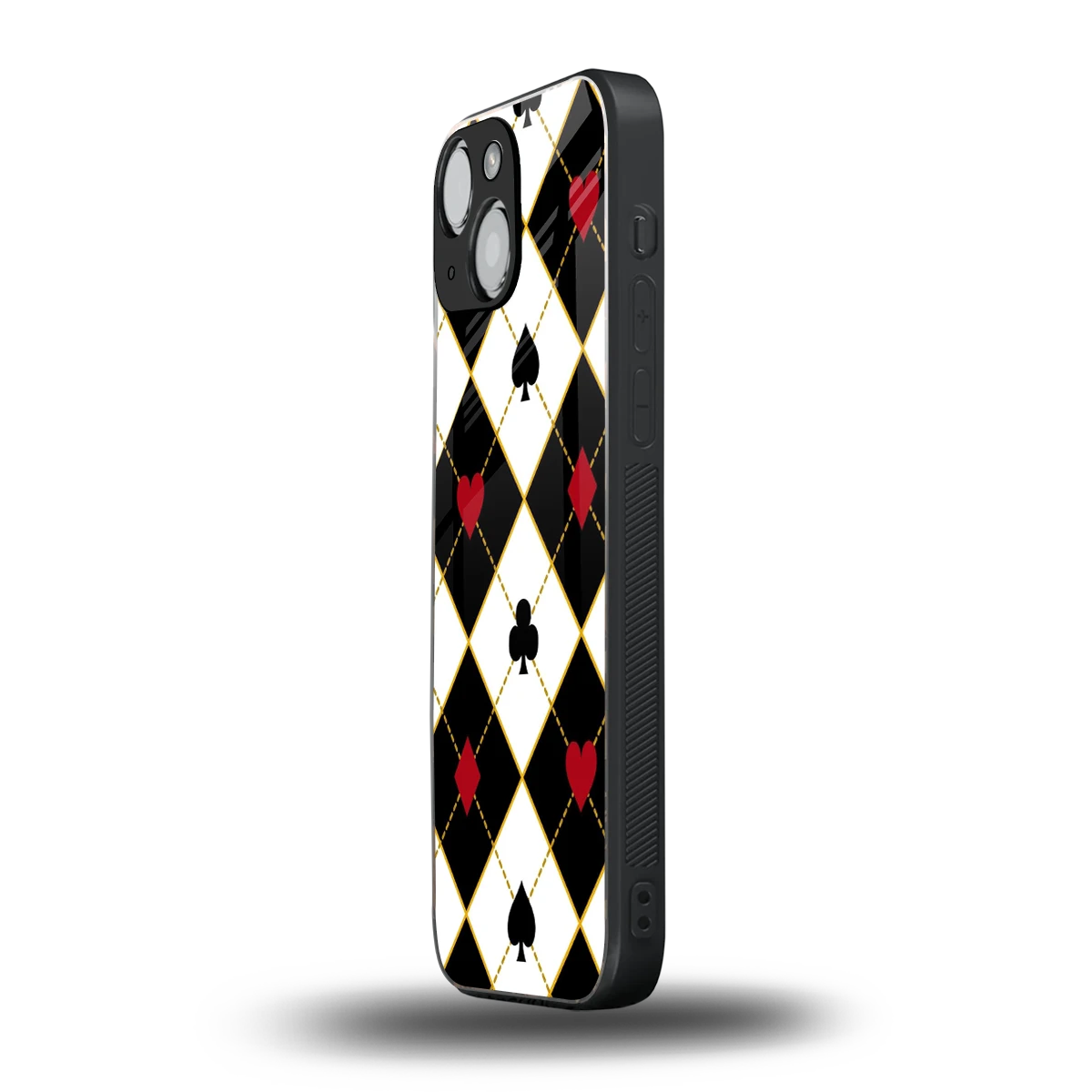 Poker Love iphone 13 mini mobile cover | shockproof glass phone case