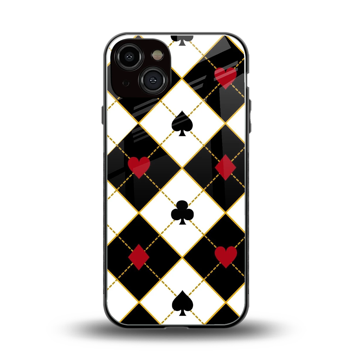 Poker Love back phone cover | glass case for iphone 14