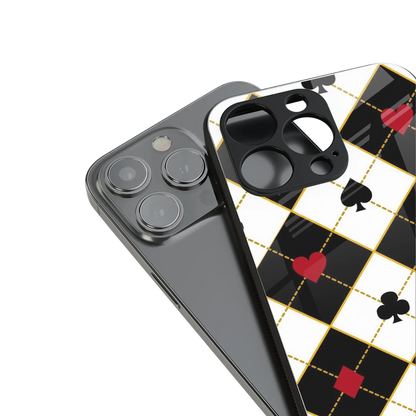 Poker Love stylish phone case for iphone 14 plus | glossy glass and slim fit