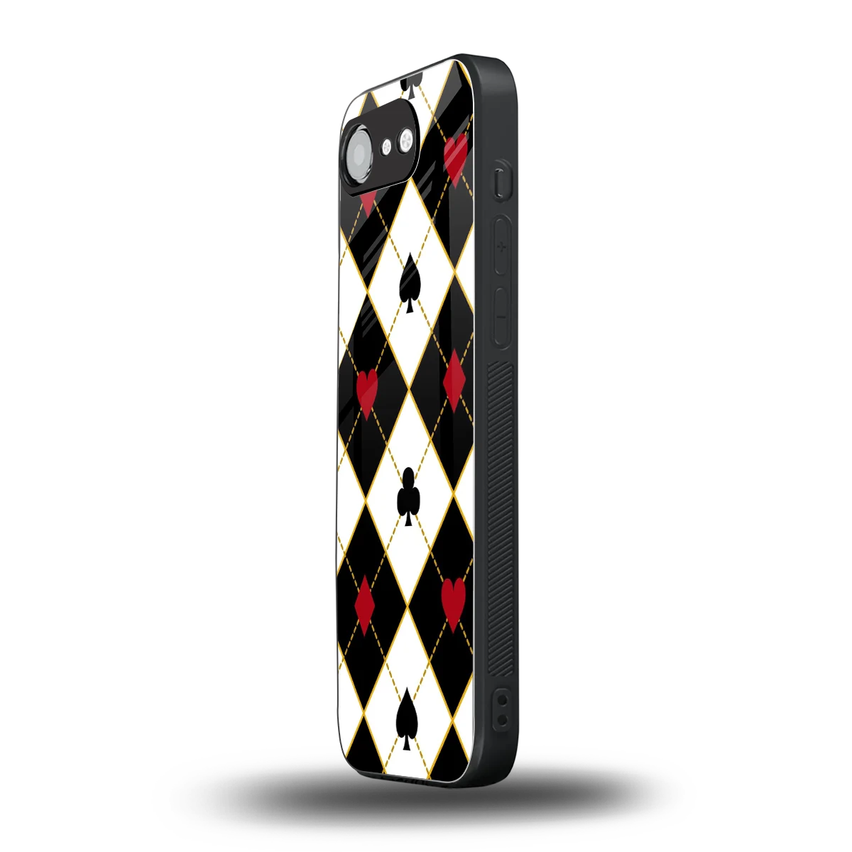 Poker Love iphone 16e mobile cover | shockproof glass phone case