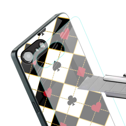 Poker Love stylish phone case for iphone 16e | glossy glass and slim fit