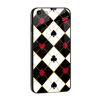 Poker Love sleek iphone 6 cover with tempered glass back and TPU edges