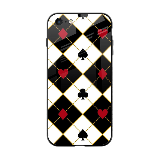 Poker Love back phone cover | glass case for iphone 6s plus
