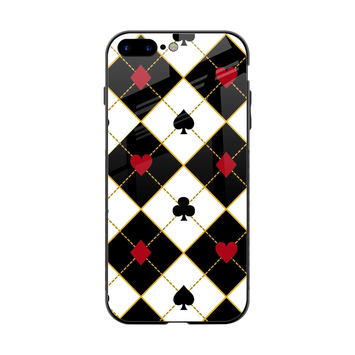Poker Love back phone cover | glass case for iphone 8 plus