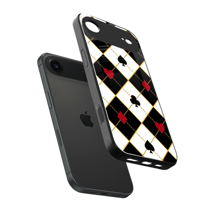 Poker Love sleek iphone air cover with tempered glass back and TPU edges