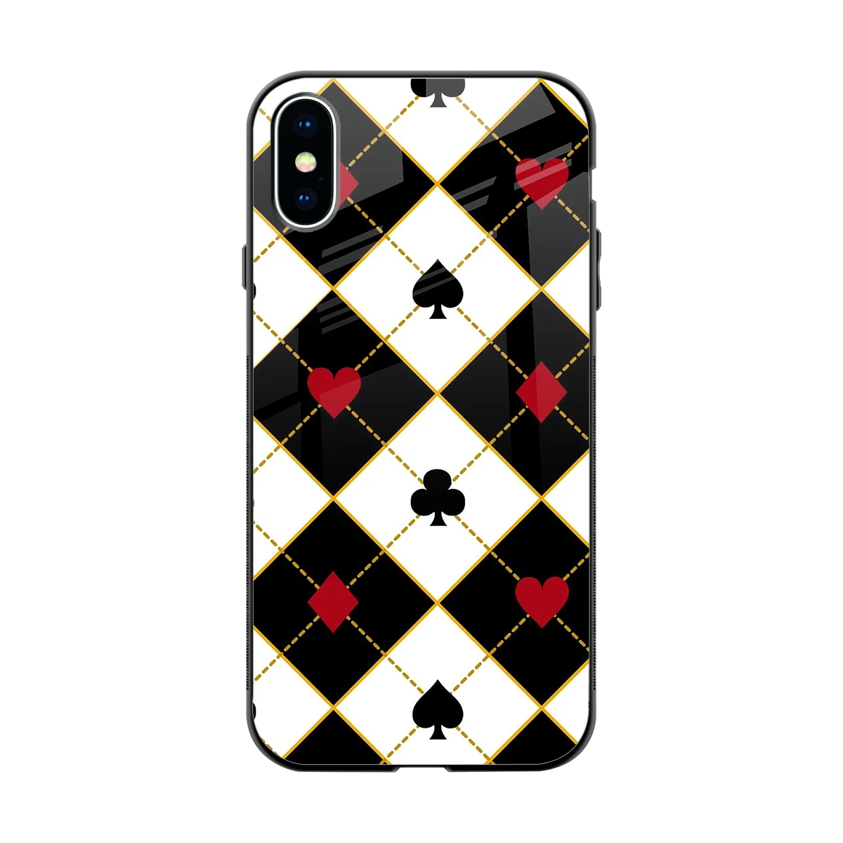 Poker Love back phone cover | glass case for iphone x