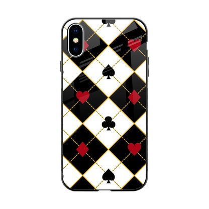 Poker Love back phone cover | glass case for iphone x