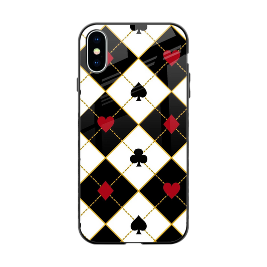 Poker Love back phone cover | glass case for iphone x