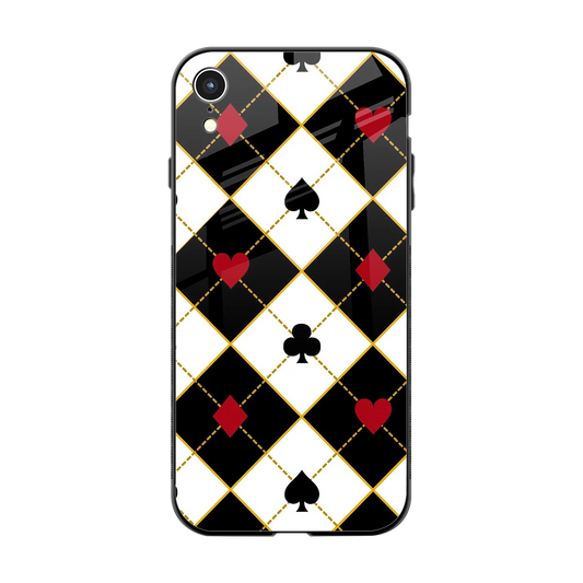 Poker Love back phone cover | glass case for iphone xr