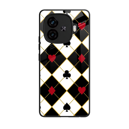 Poker Love back phone cover | glass case for iqoo neo 10r 5g