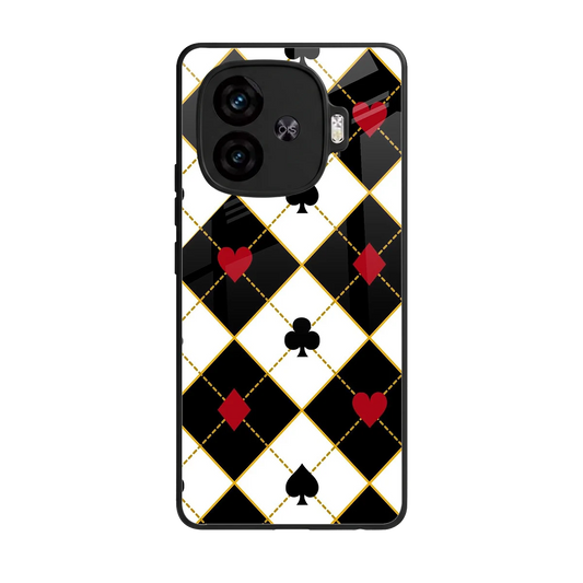 Poker Love back phone cover | glass case for iqoo neo 10r 5g