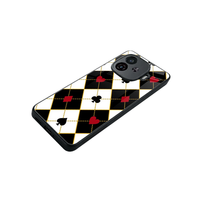 Poker Love stylish phone case for iqoo neo 10r 5g | glossy glass and slim fit