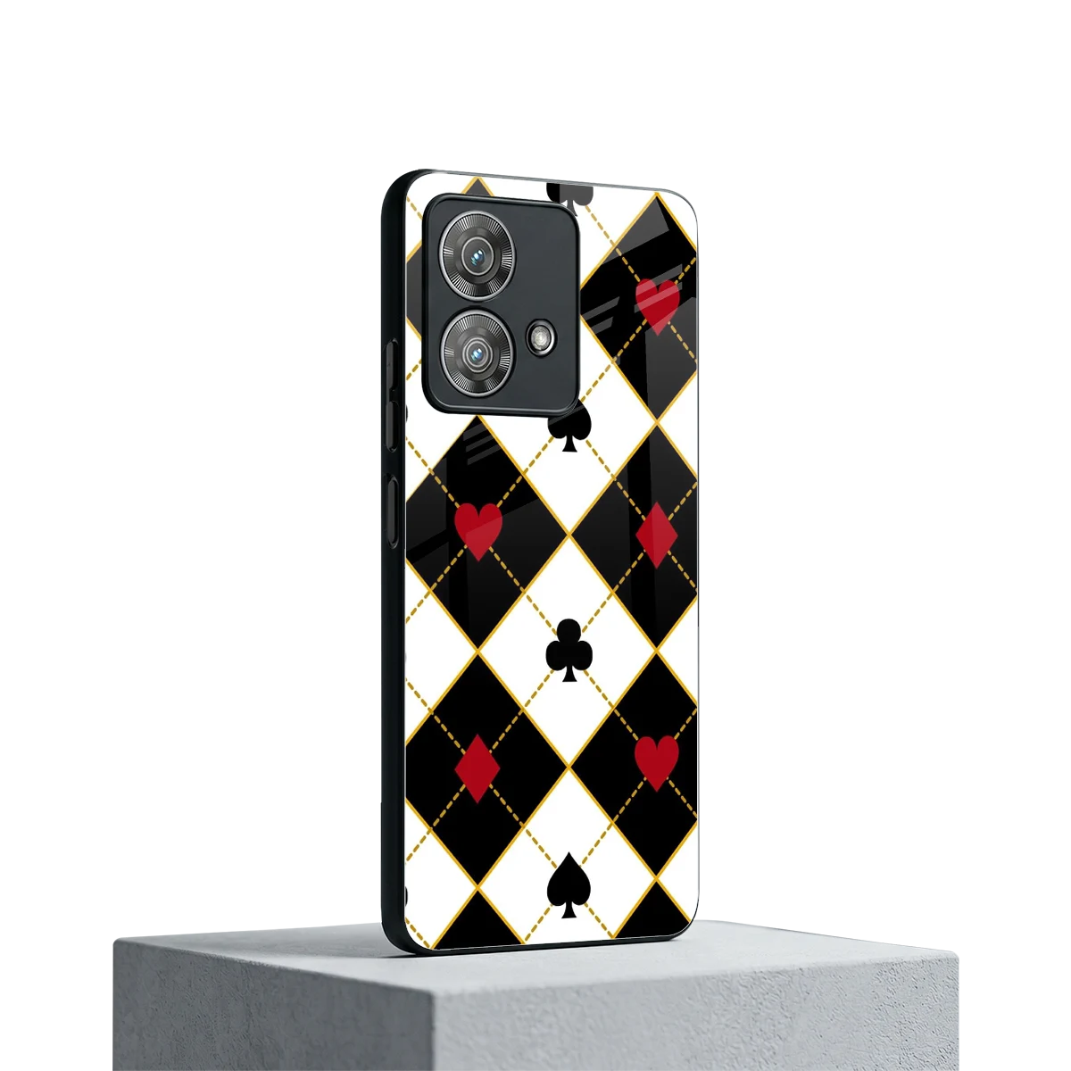 Poker Love motorola edge 40 neo 5g mobile cover | shockproof glass phone case