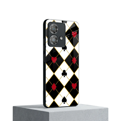 Poker Love motorola edge 40 neo 5g mobile cover | shockproof glass phone case