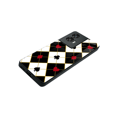 Poker Love stylish phone case for motorola edge 50 fusion | glossy glass and slim fit