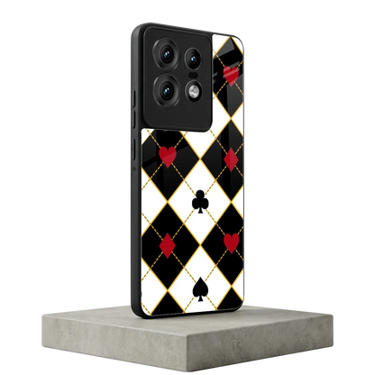Poker Love motorola edge 50 pro mobile cover | shockproof glass phone case