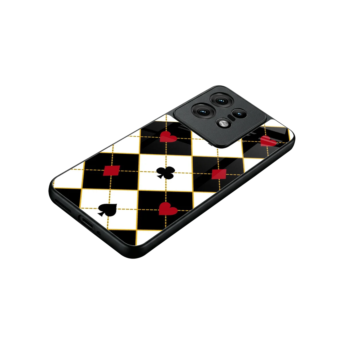 Poker Love stylish phone case for motorola edge 50 pro | glossy glass and slim fit