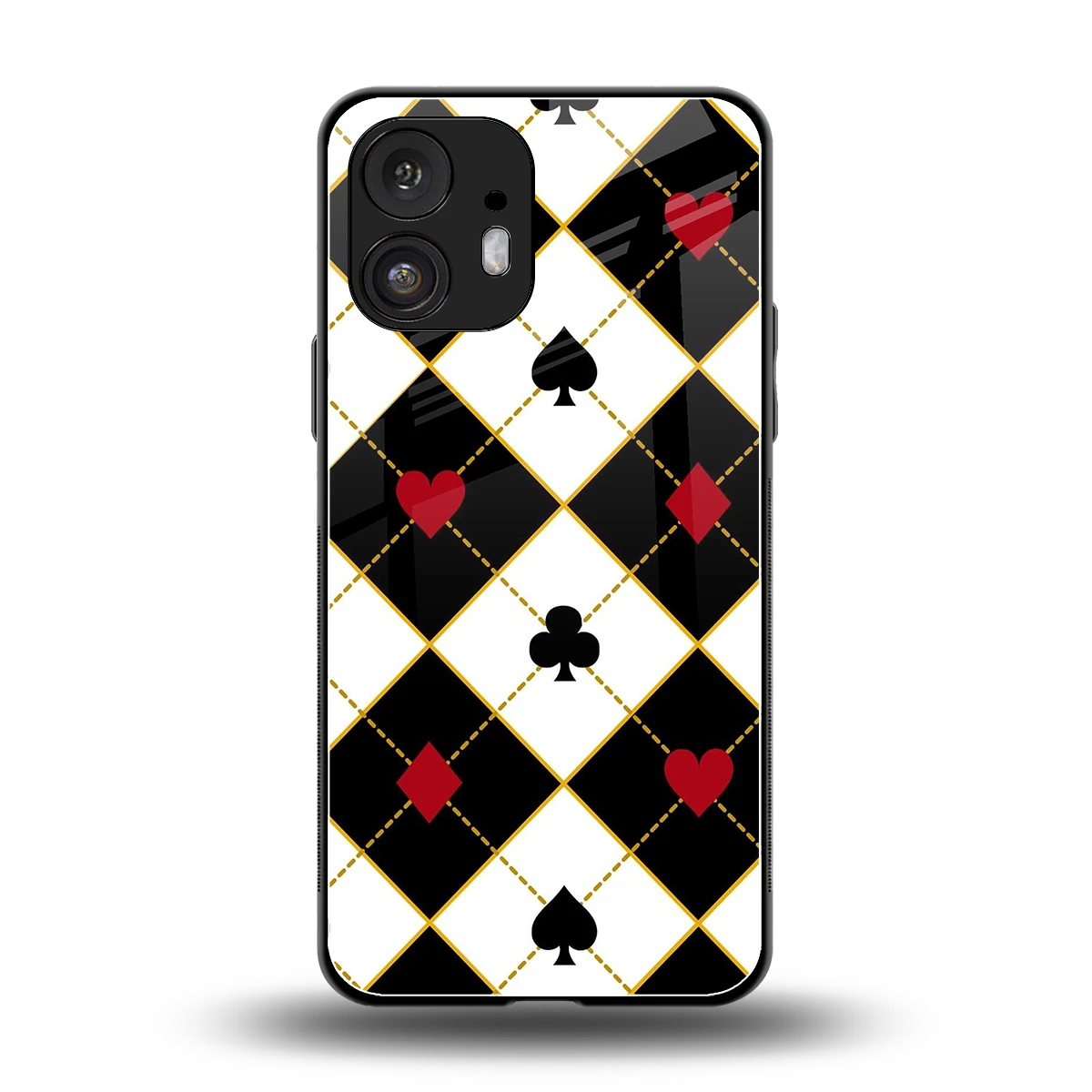 Poker Love back phone cover | glass case for nothing phone 2