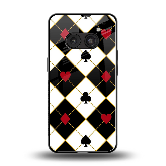 Poker Love back phone cover | glass case for nothing phone 2a plus