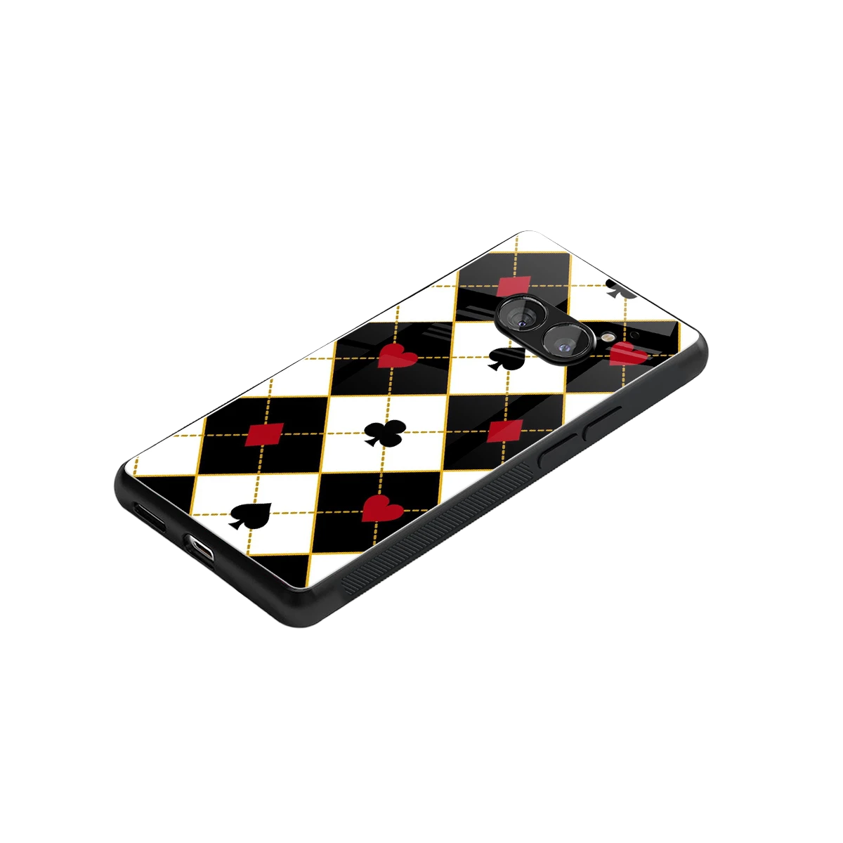 Poker Love stylish phone case for nothing phone 2a plus | glossy glass and slim fit
