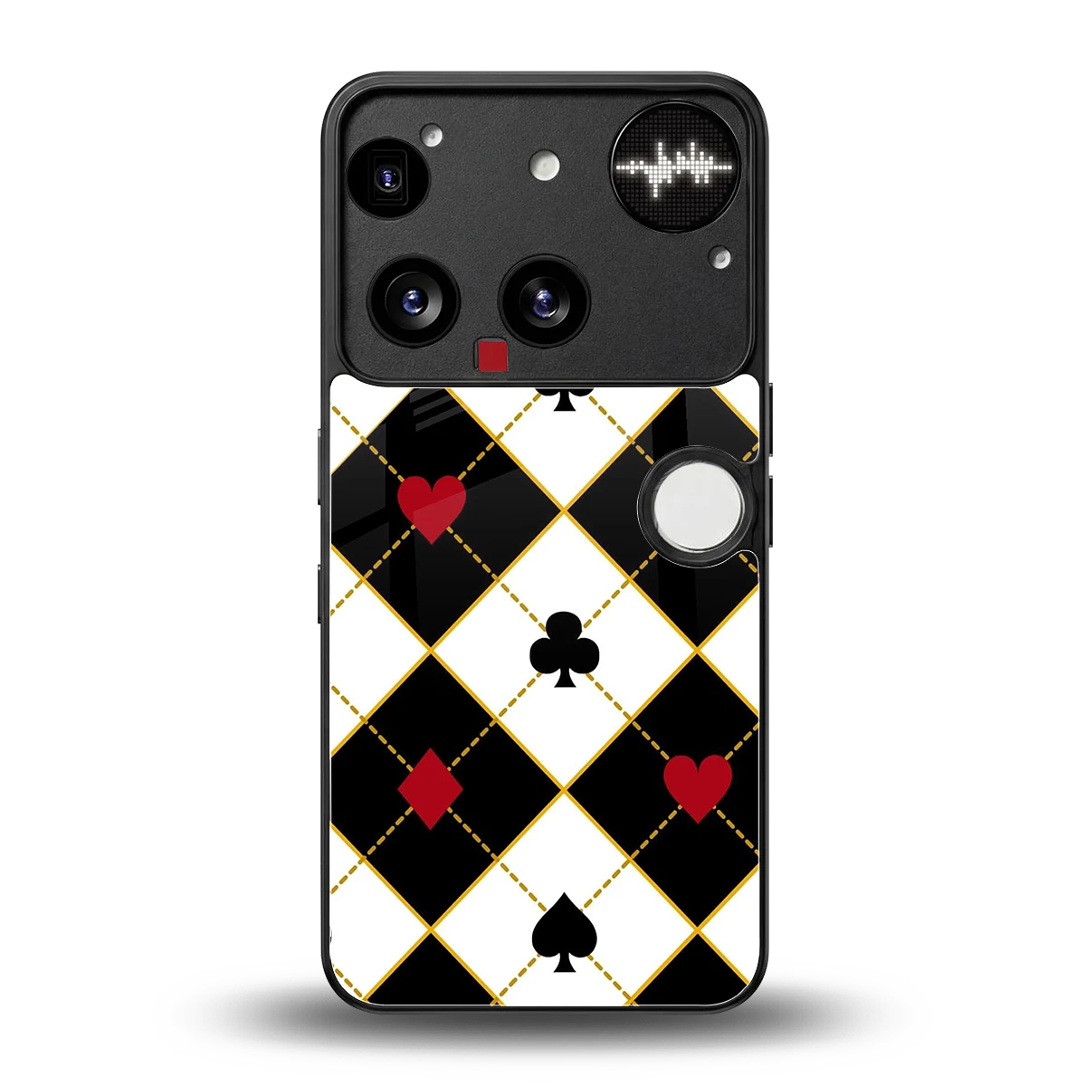 Poker Love back phone cover | glass case for nothing phone 3