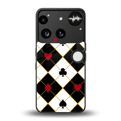 Poker Love back phone cover | glass case for nothing phone 3